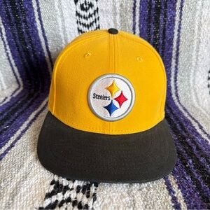 Pittsburgh Steelers Hat Cap Mens 7 3/8 Yellow New Era 59fifty NFL